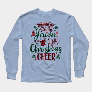 Funny Philadelphia Philly Jawn Philly Christmas Cheer Philly Fan Long Sleeve T-Shirt